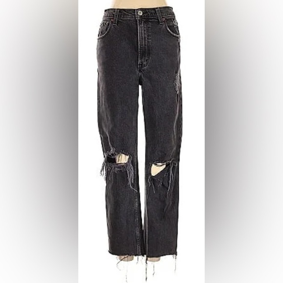 Abercrombie & Fitch Black Straight Leg Jeans - Picture 1 of 3